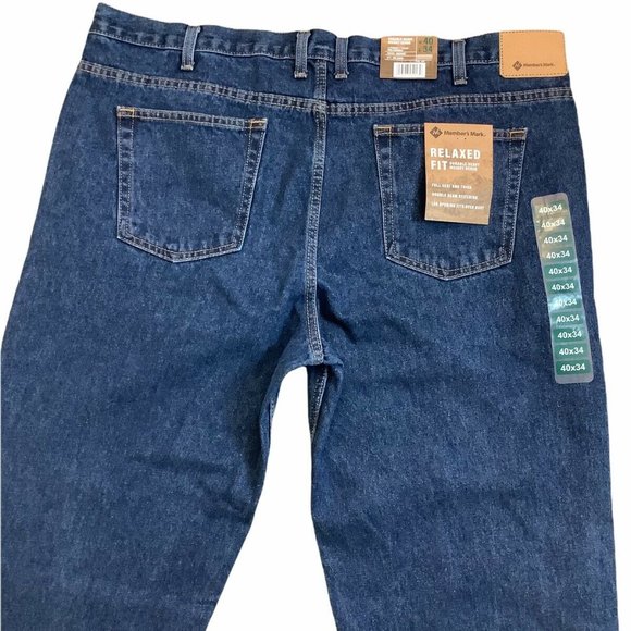 Members Mark Mens Heavy Weight Relaxed Fit 40x34 N - Picture 3 of 8